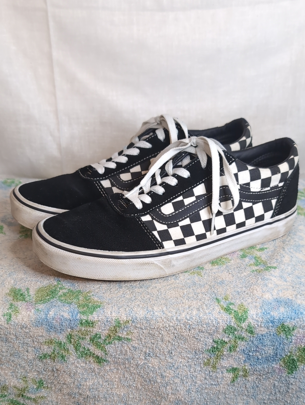 Vans Old Skool Checkered Shoes mens 9.5